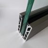 aluminox open end of solus frameless glass balustrade system