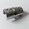 Aluminox Slotted handrail connector fitting glass balustrade